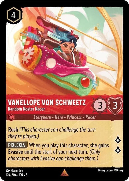 Vanellope von Schweetz Random Roster Racer Non-Foil Disney Lorcana 124/204