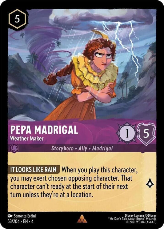 Pepa Madrigal Weather Maker Non-Foil Disney Lorcana 53/204