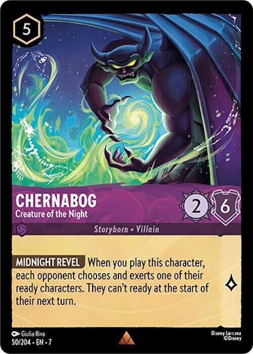 Chernabog Creature of the Ni Non-Foil Disney Lorcana 50/204 Archazia's Island