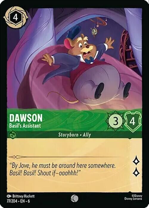 Dawson Basil's Assistant Cold Foil Disney Lorcana 77/204