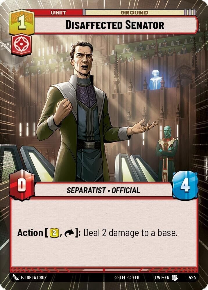 Disaffected Senator (Hyperspace) (Non-Foil) SWU