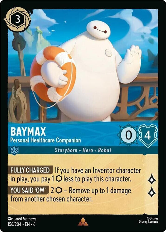 Baymax Personal Healthcare Companion Non-Foil Disney Lorcana