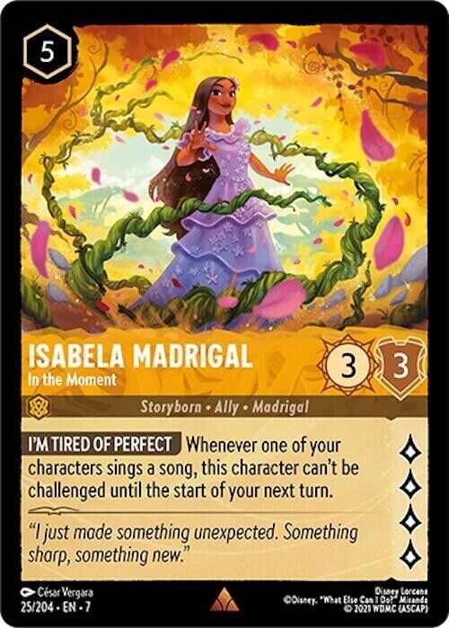 Isabela Madrigal In the Moment Non-Foil Disney Lorcana 25/204 Archazia's Island