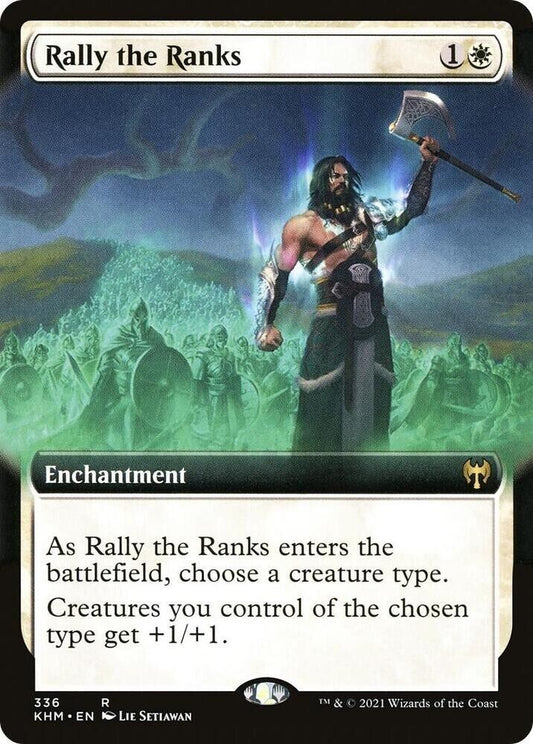 Rally the Ranks (Extended Art) (Non-Foil) MTG