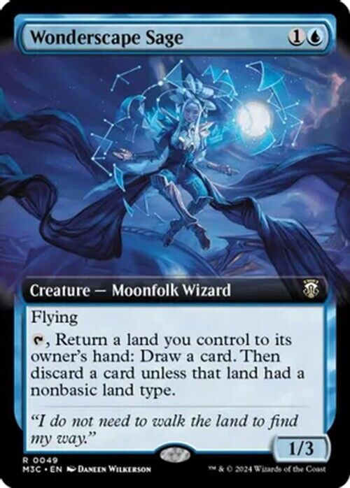 Wonderscape Sage (Extended Art) (Non-Foil) MTG