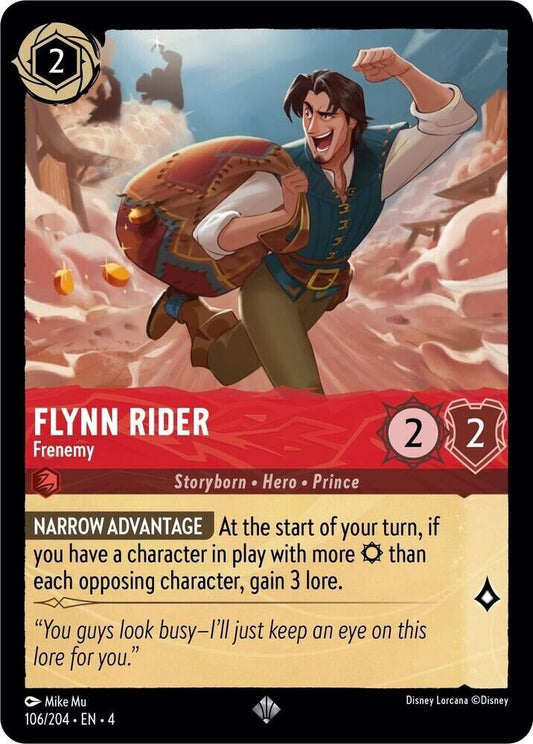 Flynn Rider Frenemy Cold Foil Disney Lorcana 106/204 Ursula's Return