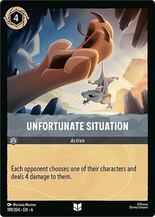 Unfortunate Situation Cold Foil Disney Lorcana 199/204