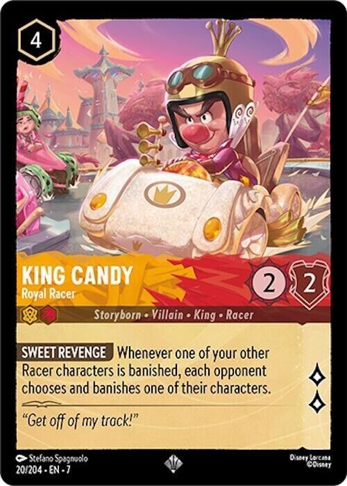 King Candy Royal Racer Non-Foil Disney Lorcana 20/204 Archazia's Island