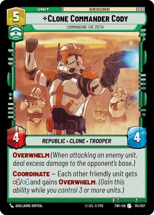 Clone Commander Cody - Commanding the 212th (Foil) SWU