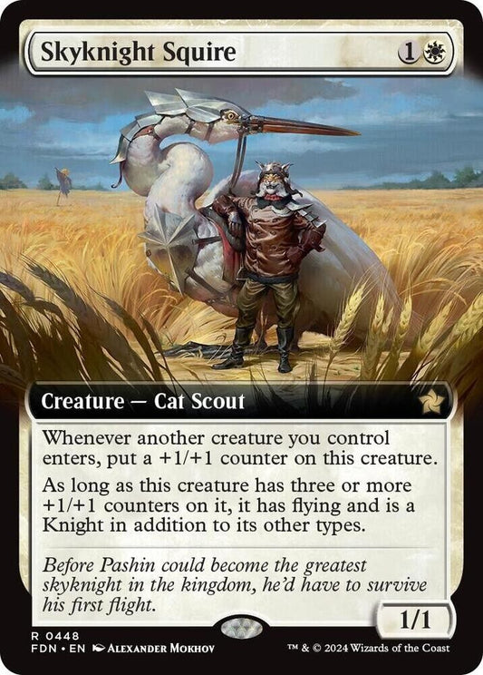 Skyknight Squire (Extended Art) (Foil) MTG
