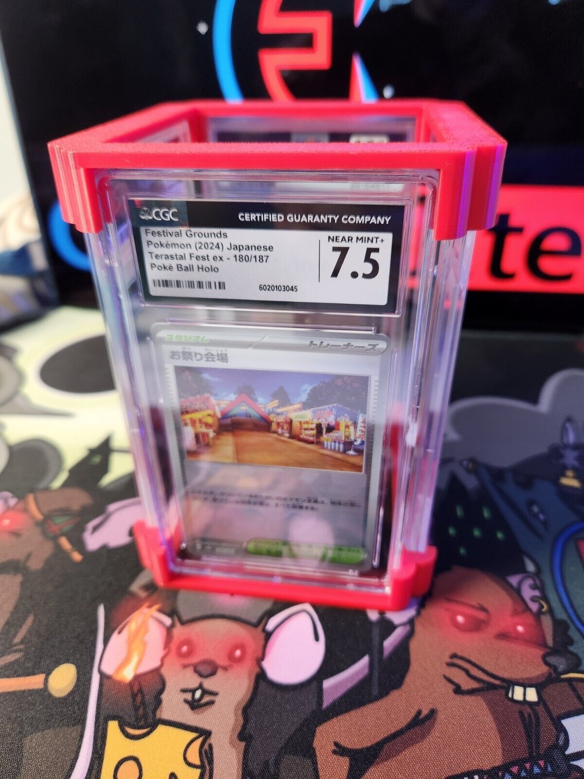 Graded Card Stand - Compatible with PSA/CGC  - Turnable 360 Display - SlabTower