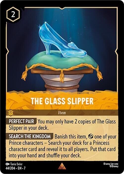 The Glass Slipper Non-Foil Disney Lorcana 44/204 Archazia's Island