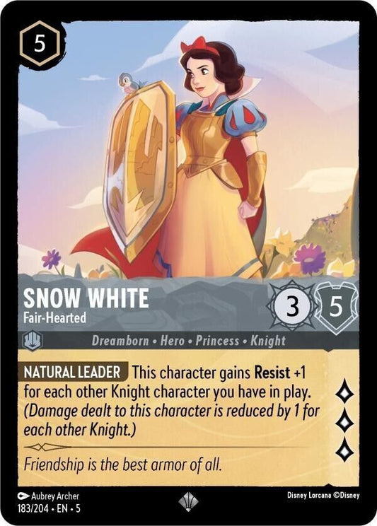 Snow White Fair-Hearted Non-Foil Disney Lorcana 183/204