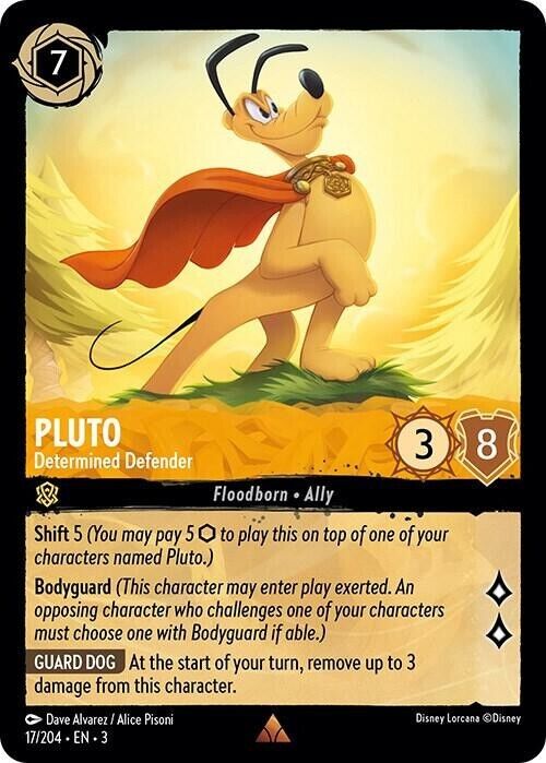 Pluto Determined Defender Non-Foil Disney Lorcana