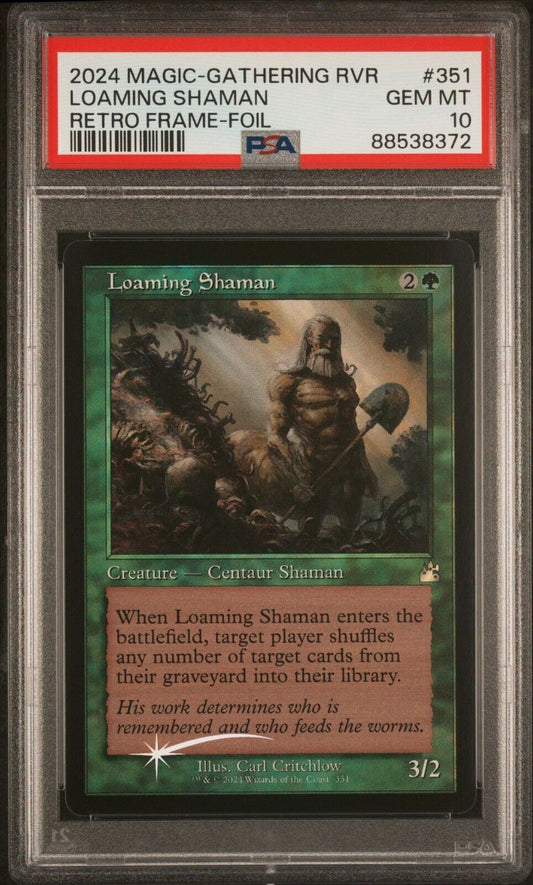 LOAMING SHAMAN (RETRO FRAME-FOIL) *PSA 10*