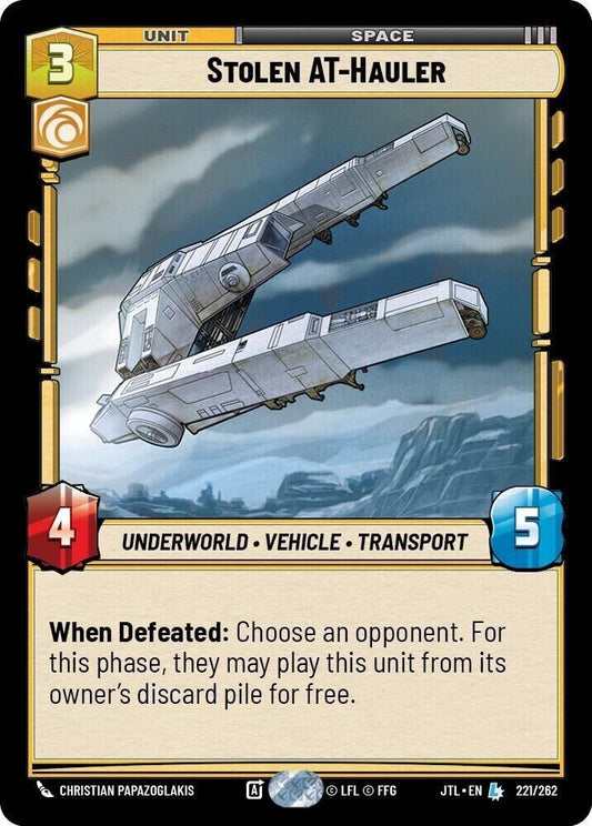 Stolen AT-Hauler (Non-Foil) JTL SWU