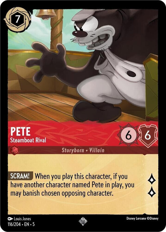 Pete Steamboat Rival Non-Foil Disney Lorcana 116/204