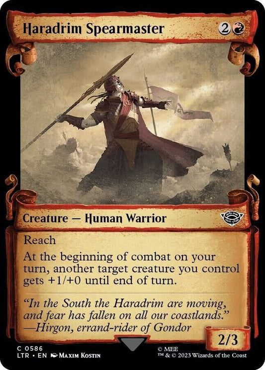 Haradrim Spearmaster (Showcase Scrolls) (Foil) MTG