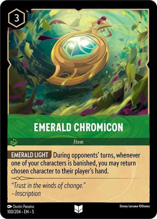 Emerald Chromicon Cold Foil Disney Lorcana 100/204