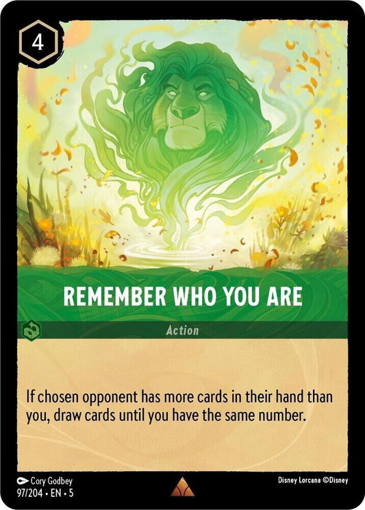 Remember Who You Are Non-Foil Disney Lorcana 97/204