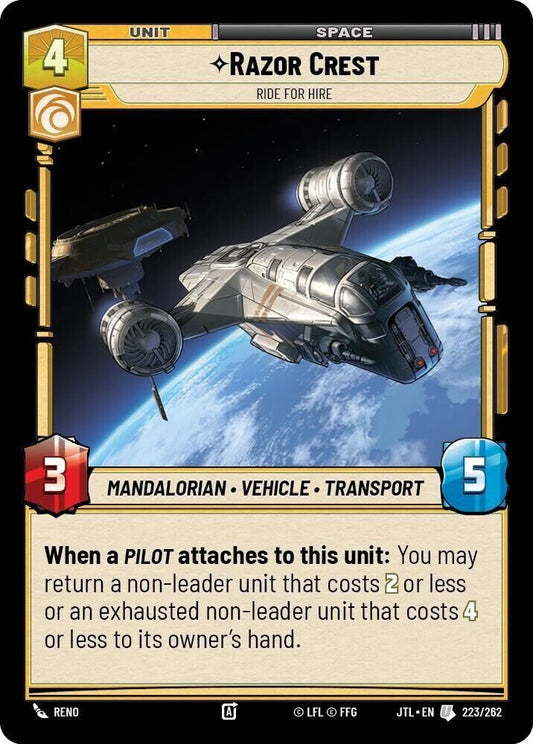 Razor Crest - Ride for Hire (Non-Foil) JTL SWU