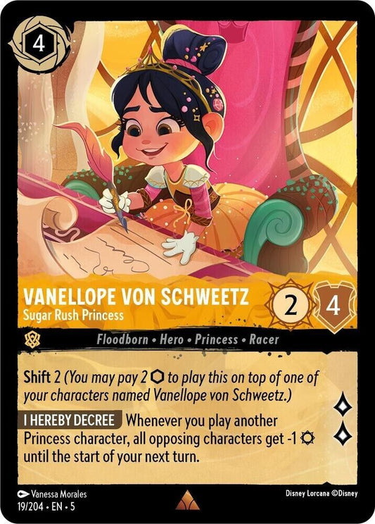 Vanellope von Schweetz Sugar Rush Princess Non-Foil Disney Lorcana 19/204