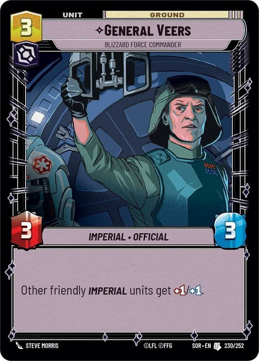 General Veers - Blizzard Force Commander (Non-Foil) SWU