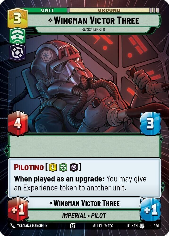 Wingman Victor Three - Backstabber (Hyperspace Foil) JTL SWU