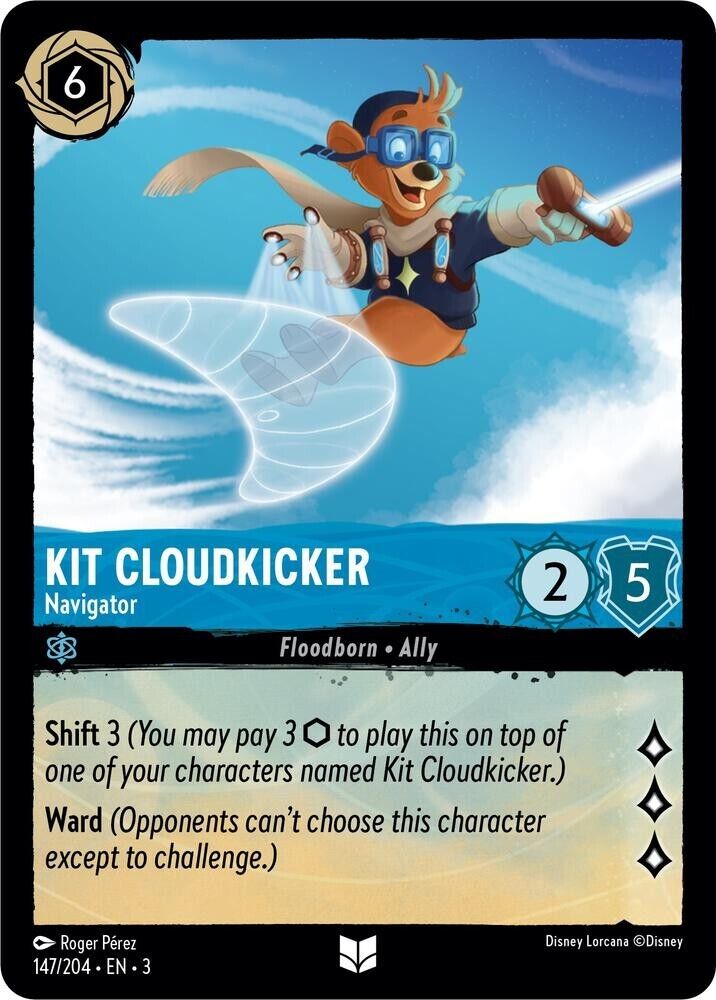 Kit Cloudkicker Navigator Cold Foil Disney Lorcana 147/204 Into the Inklands