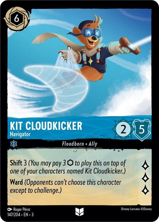 Kit Cloudkicker Navigator Cold Foil Disney Lorcana 147/204 Into the Inklands