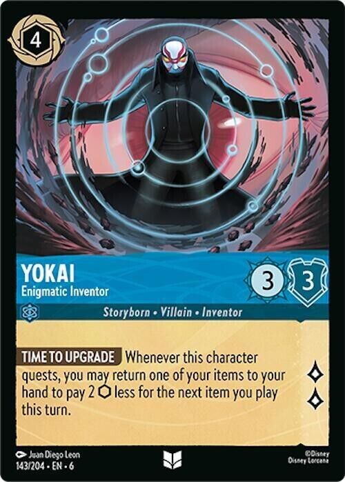 Yokai Enigmatic Inventor Cold Foil Disney Lorcana 143/204