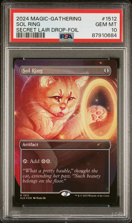 PSA 10 MTG SOL RING Foil #1512 Raining Cats & Dogs 2023