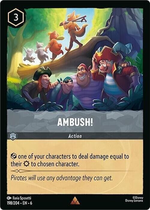 Ambush! Non-Foil Disney Lorcana 198/204