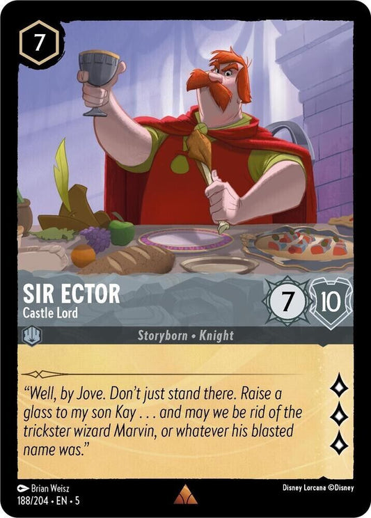 Sir Ector Castle Lord Non-Foil Disney Lorcana 188/204