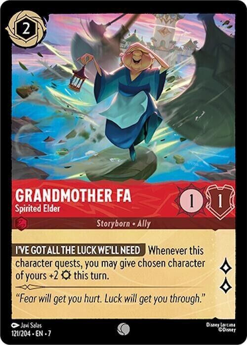 Grandmother Fa Spirited Eld Cold Foil Disney Lorcana 121/204 Archazia's Island