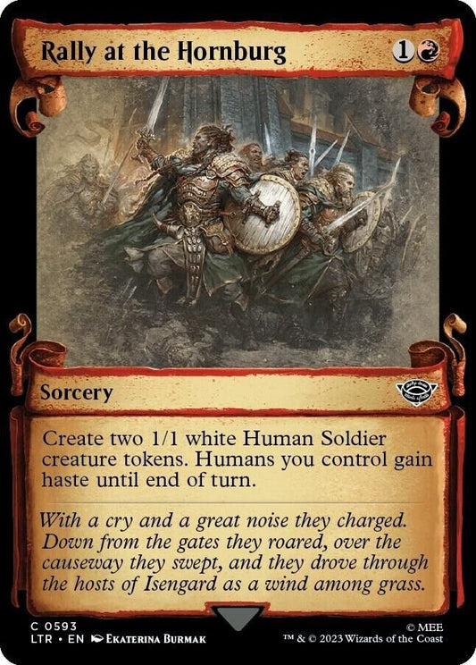 Rally at the Hornburg (Showcase Scrolls) (Non-Foil) MTG