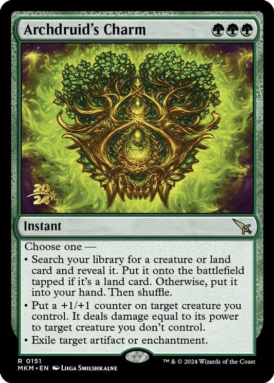 Archdruid's Charm - Prerelease Card (Foil) MTG