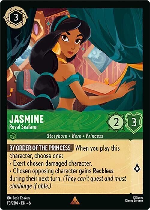 Jasmine Royal Seafarer Cold Foil Disney Lorcana 70/204