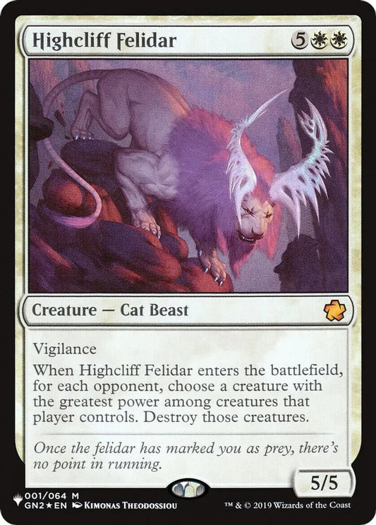 Highcliff Felidar (Non-Foil) MTG
