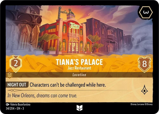 Tiana's Palace Jazz Restaurant Cold Foil Disney Lorcana 34/204