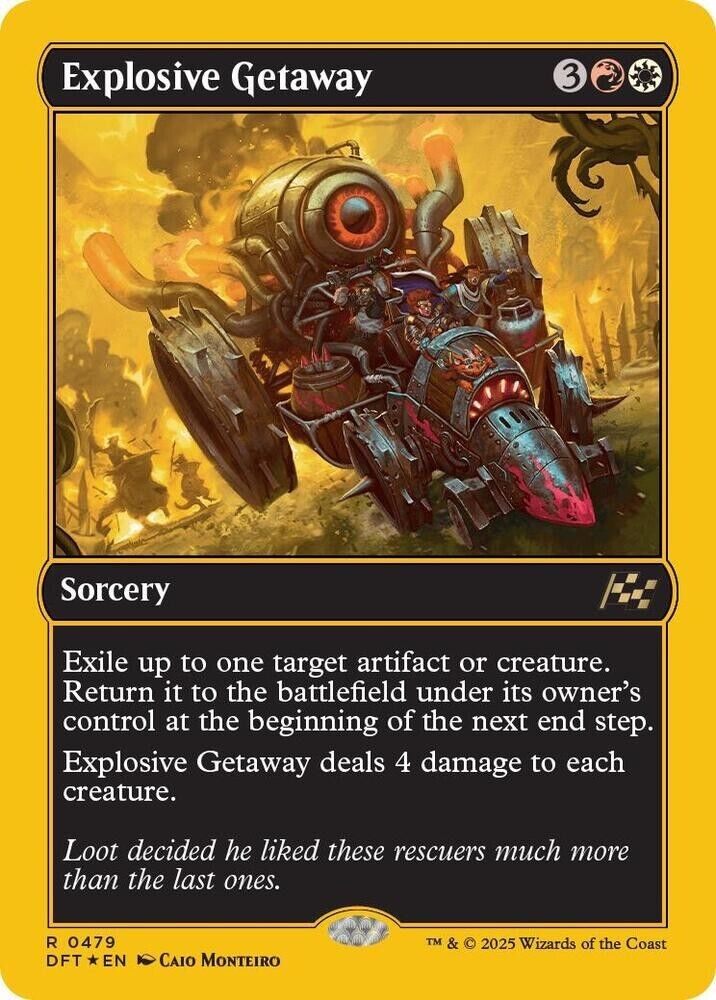 Explosive Getaway (First-Place Foil) Aetherdrift MTG