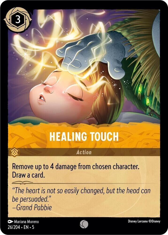 Healing Touch Cold Foil Disney Lorcana 26/204 Shimmering Skies