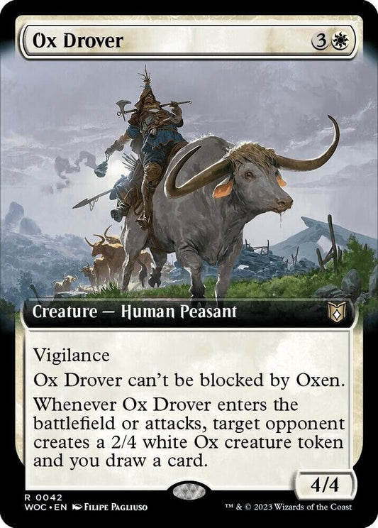 Ox Drover (Extended Art) (Non-Foil) MTG