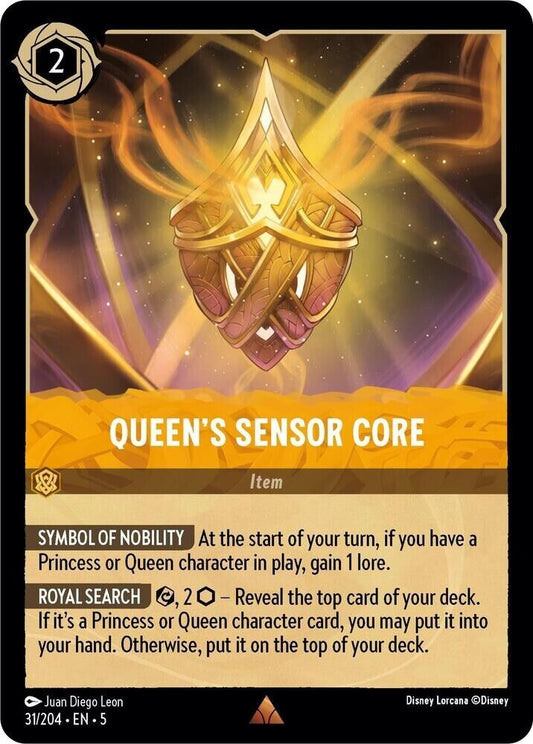 Queen's Sensor Core  Non-Foil Disney Lorcana 31/204