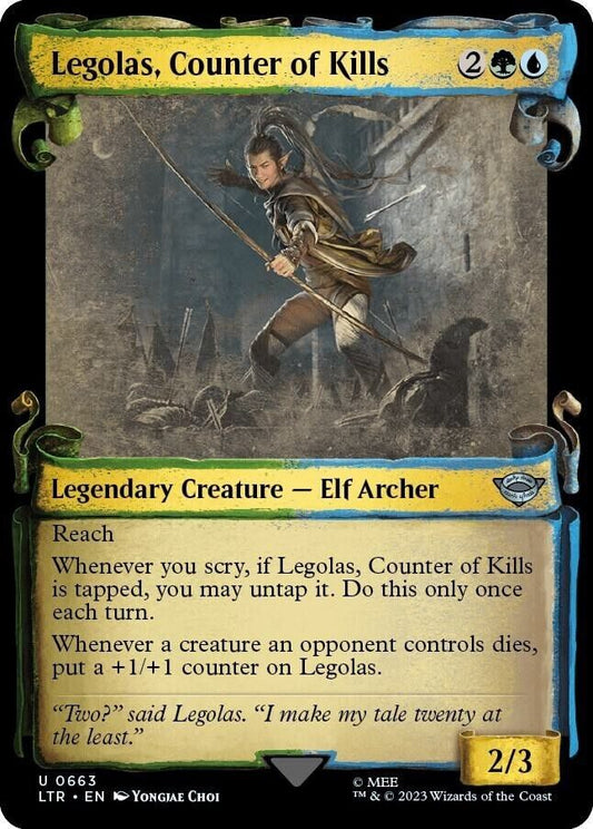 Legolas, Counter of Kills (Showcase Scrolls) (Non-Foil) MTG