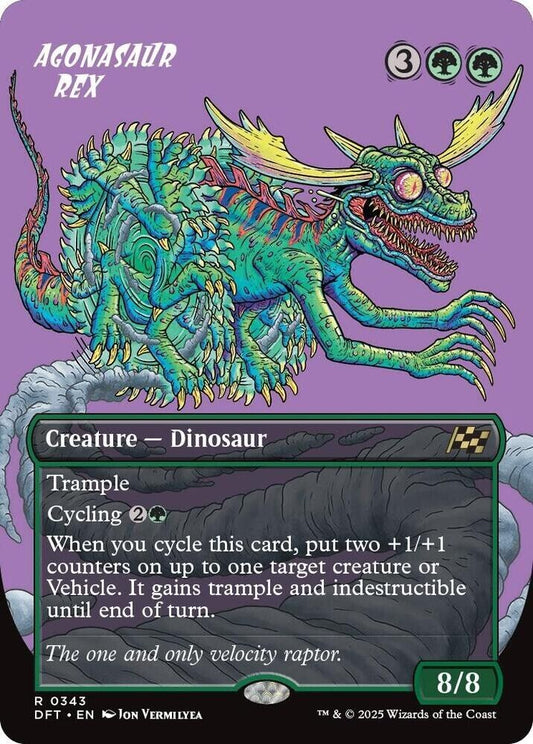 Agonasaur Rex (Borderless) (Non-Foil) Aetherdrift MTG