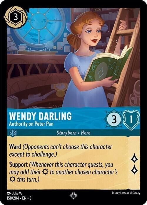 Wendy Darling Authority on Peter Pan Non-Foil Disney Lorcana