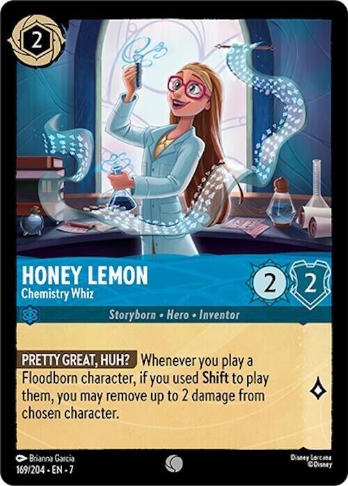 Honey Lemon Chemistry Whiz Cold Foil Disney Lorcana 169/204 Archazia's Island