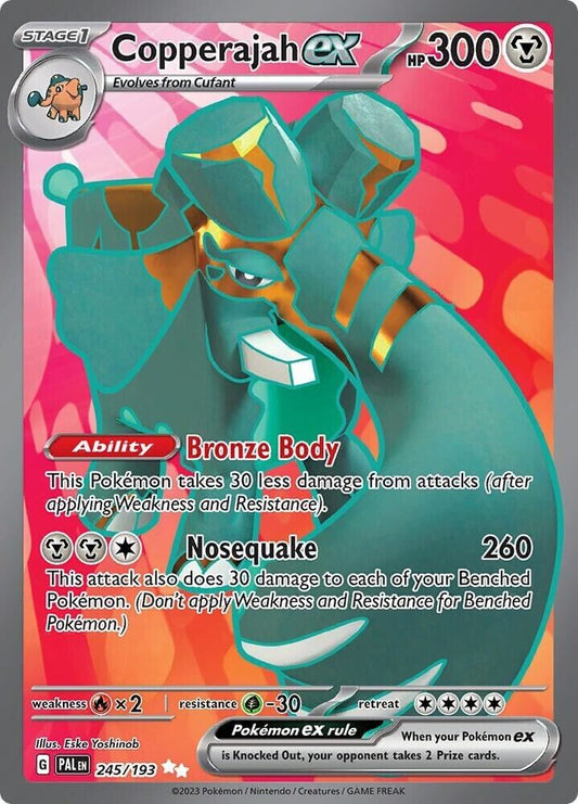 Copperajah ex 245/193 Sv02: Paldea Evolved Holo NM Pokemon PKM