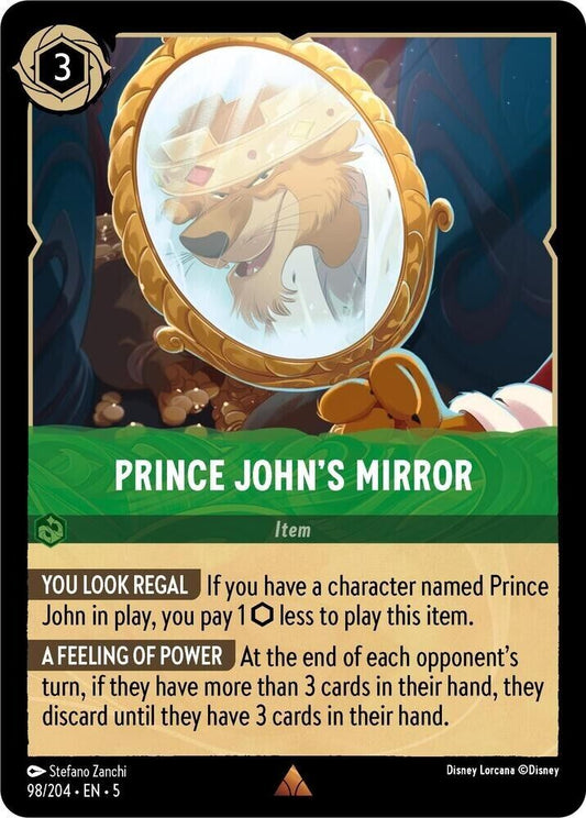 Prince John's Mirror Non-Foil Disney Lorcana